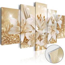 Artgeist akrylglas Golden Bouquet [Glass] Billede